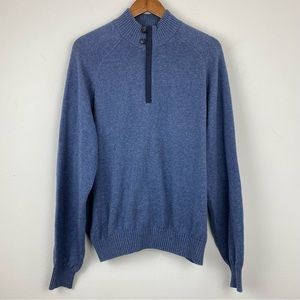Vintage Bobby Jones size XL Men’s Blue Long Sleeve 1/4 Zip Pullover Sweater
